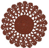 Crochet Envy Lacey Doily 8" Round / Ginger Spice